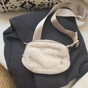 Cozy Cream Lululemon Sherpa Crossbody Bag